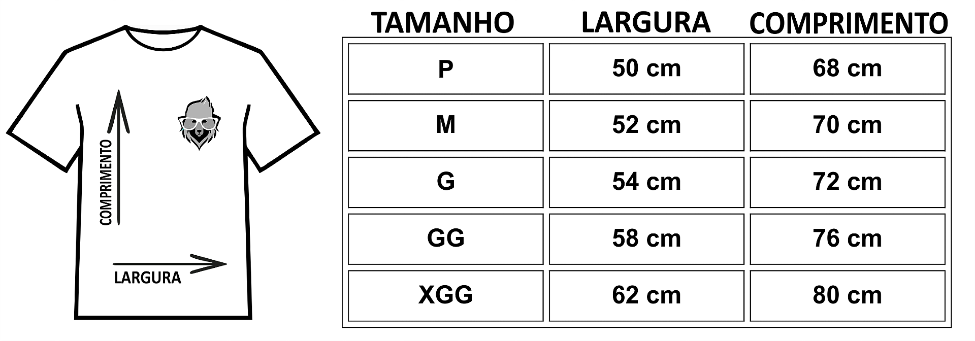 Tabela de Medidas